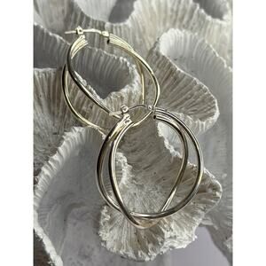 Italy Elegant 925 Sterling Silver Earrings